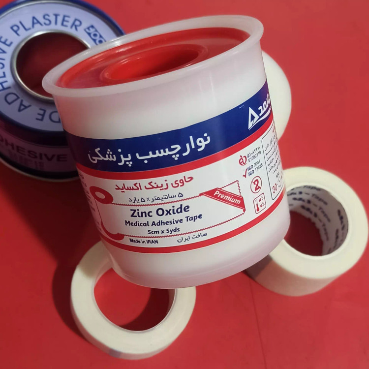چسب لوکوپلاست 5 سانتی متر در 5 یارد ، حاوی زینک اوکساید تاریخ تولید جدید zinc oxide